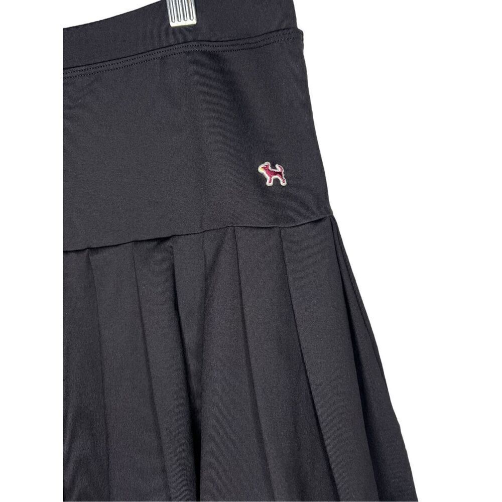 Fetch Women’s Large Black Pleated Mini Skort Stretch Y2K - Picture 2 of 5